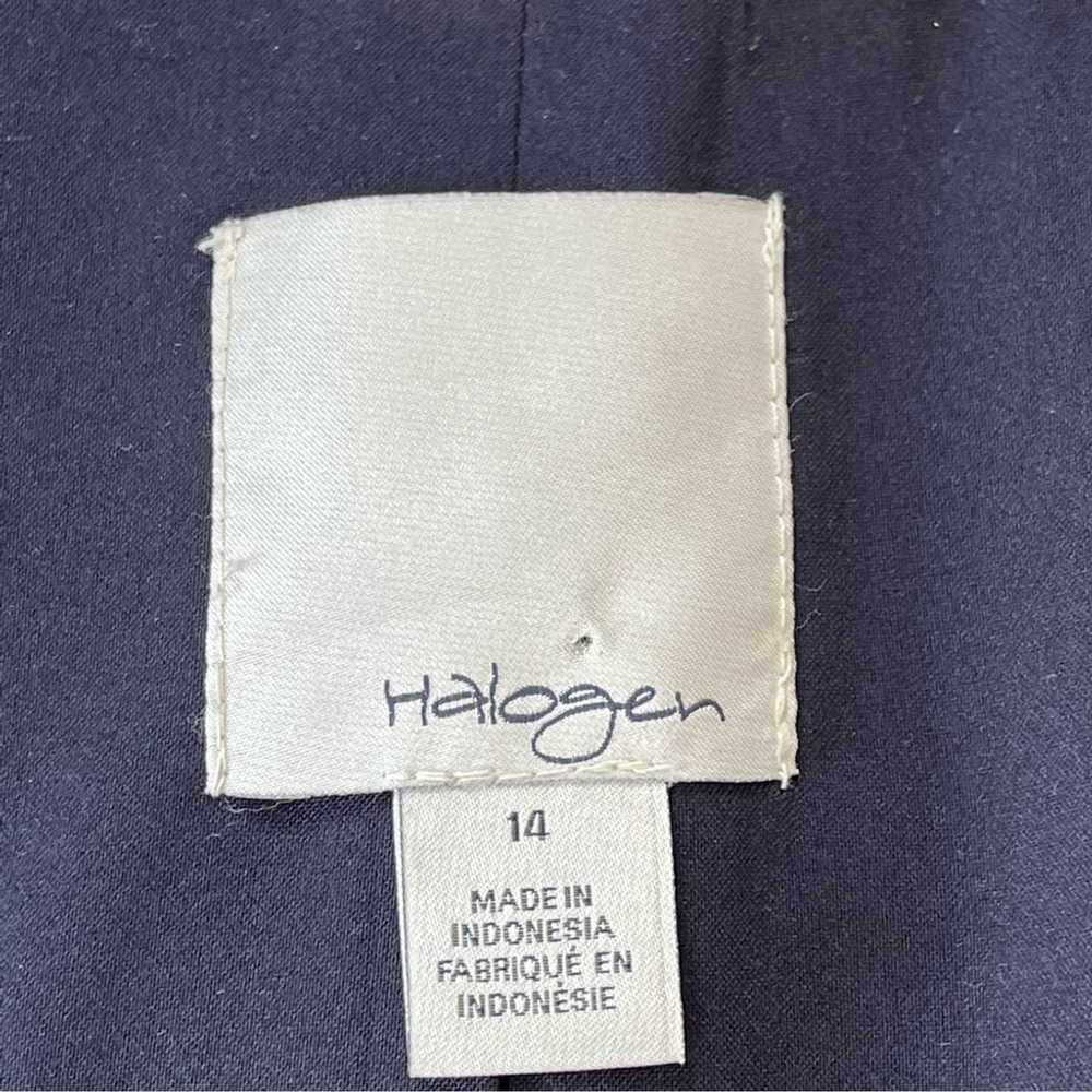 Halogen - Blue White Single Button Lined Blazer S… - image 10